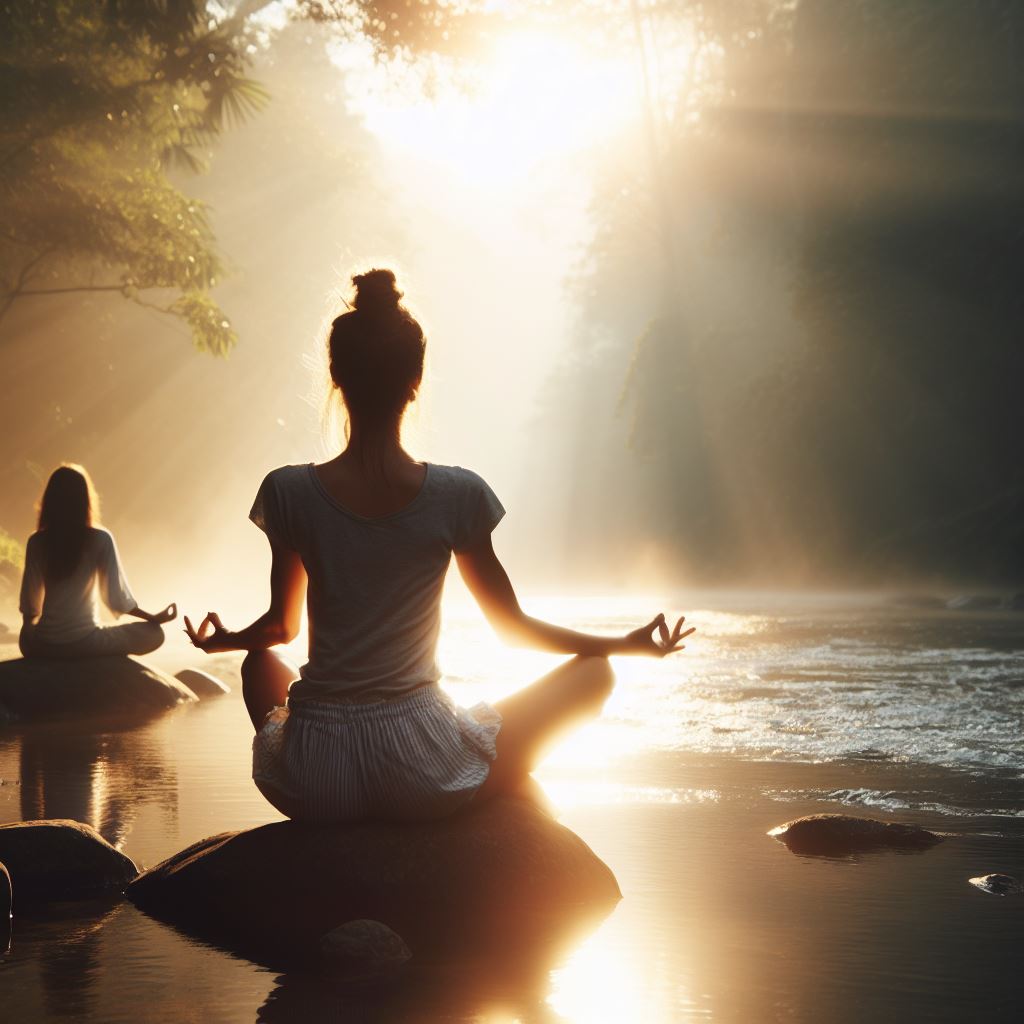 young woman meditating | Transcendental Meditation London | Meditation London